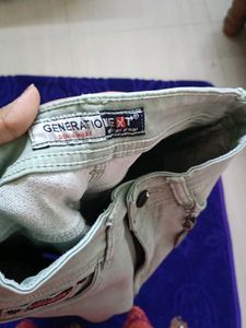 Stylish Light Green Denim Jeans