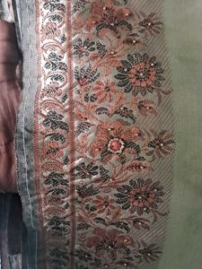 beautiful heavy work saree
