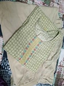 Green Printed Salwar Kameez with dupatta