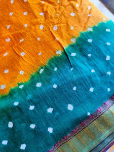New Vibrant Bandhani Saree Clearance Sale
