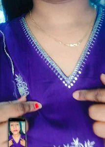 Beautiful Purple Saree with Embellishments