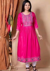 BrandNew Embroidered Kurti with Legging