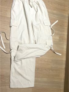 Cream Cargo Pants