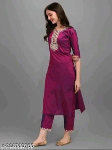 MAGENTA MAGIC  kurta set With Dopatta