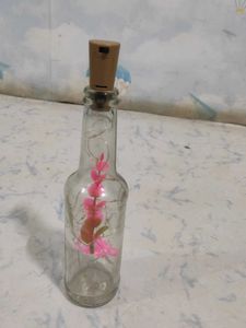 Glass Bottle Lamp with Fairy Lights