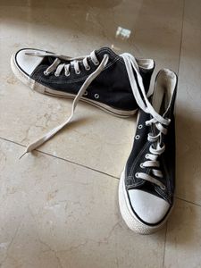 Classic Black High-Top Sneakers