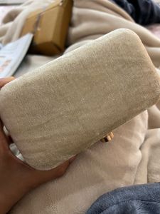 white pearl clutch