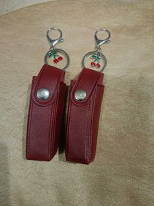 Cute Cherry Keychain Holder Set pack of 2