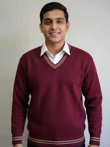 Maroon V-Neck Sweater for Boys