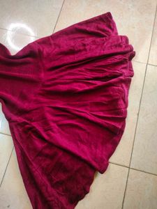 lolita Maroon Sleeveless Skater Dress🌹🍒🍣⛽