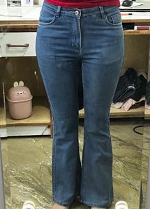 Women's Flared Blue Denim Jeans