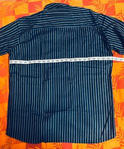 Classic Blue Striped Men's Shirt