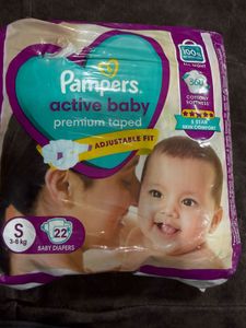 Pampers Active Baby Diapers - Size S