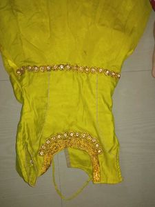 Yellow elegant ethnic gown