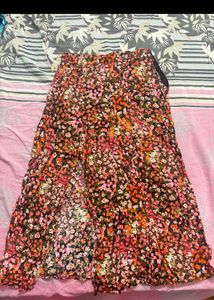 Floral Print Maxi Skirt