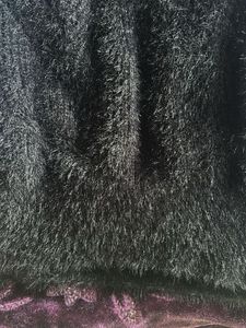 Fuzzy Black Sleeveless sweater