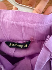 Light Purple Paperbag Shorts
