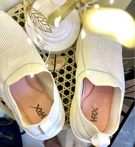 Comfy White Knit Slip-On Sneakers