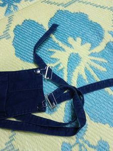 Ripped Denim Dungarees