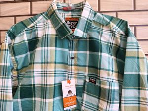 Superdry Men's Plaid Long Sleeve Shirt