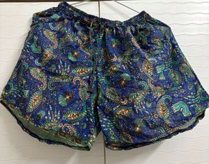 Co ord Set Bohemian Print Tie-Up Crop Top