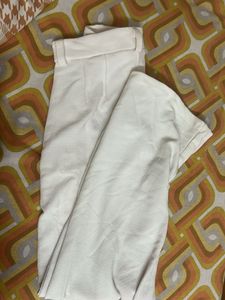 Chic Wide-Leg White Trousers