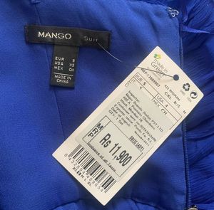 MANGO Royal Blue Flowy Dress