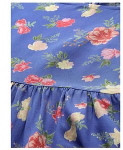 Blue Floral Print Kurta