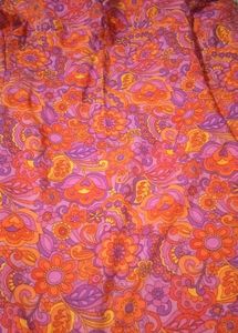Retro Paisley Bell Sleeve Mini Dress