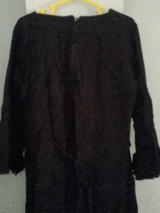 Tiered Black Dress