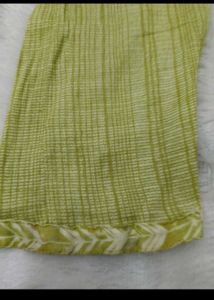 Green Printed Kurta with Pants Set