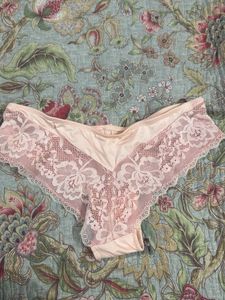 Pink Lace Trim Panties