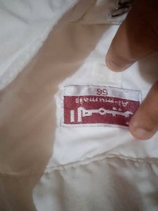 Men's White Abaya and Pyjama Set