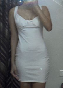 y2k White Slip Dress