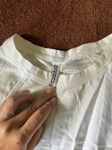 White Cropped T-Shirt