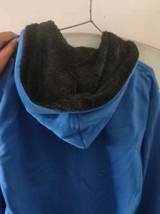 Blue Hooded Jacket