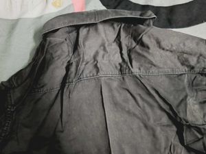 Men's Charcoal Button-Down Shirt