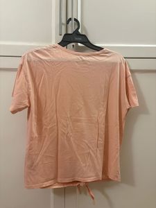 Pink Tie-Front T-Shirt