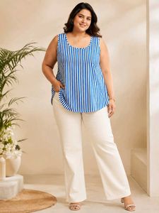 Blue Stripe Tank Top