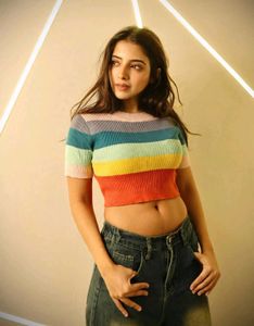 Colorful Striped Crop Top