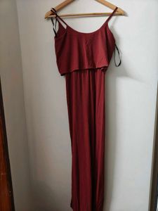 Mauve Sleeveless Jumpsuit