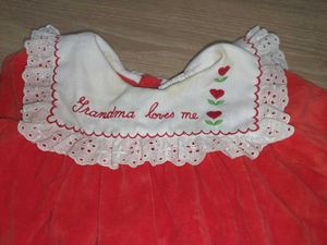 Cute Grandma Loves Me Baby Dress (6-9m)