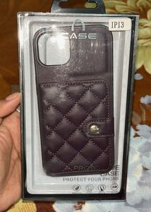 iPhone 13 Quilted Faux Leather Case