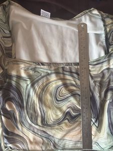 Abstract Print Long Sleeve Top