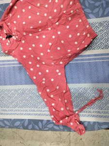 Cute Pink Polka Dot Top
