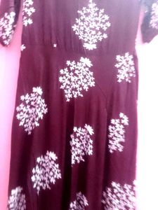 Stylish Printed Anarkali Gown