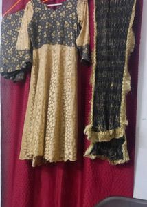 Gray Soft Kanchoi Fabric Anarkali