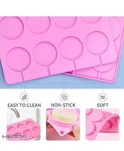 Pink Lollipop Silicone Mold Set