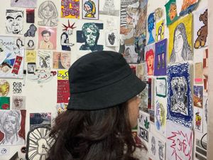 Black Bucket Hat,Unisex Casual Streetwear Cap