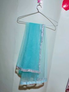🩵 Grand Blue Netted Lehenga Choli Set